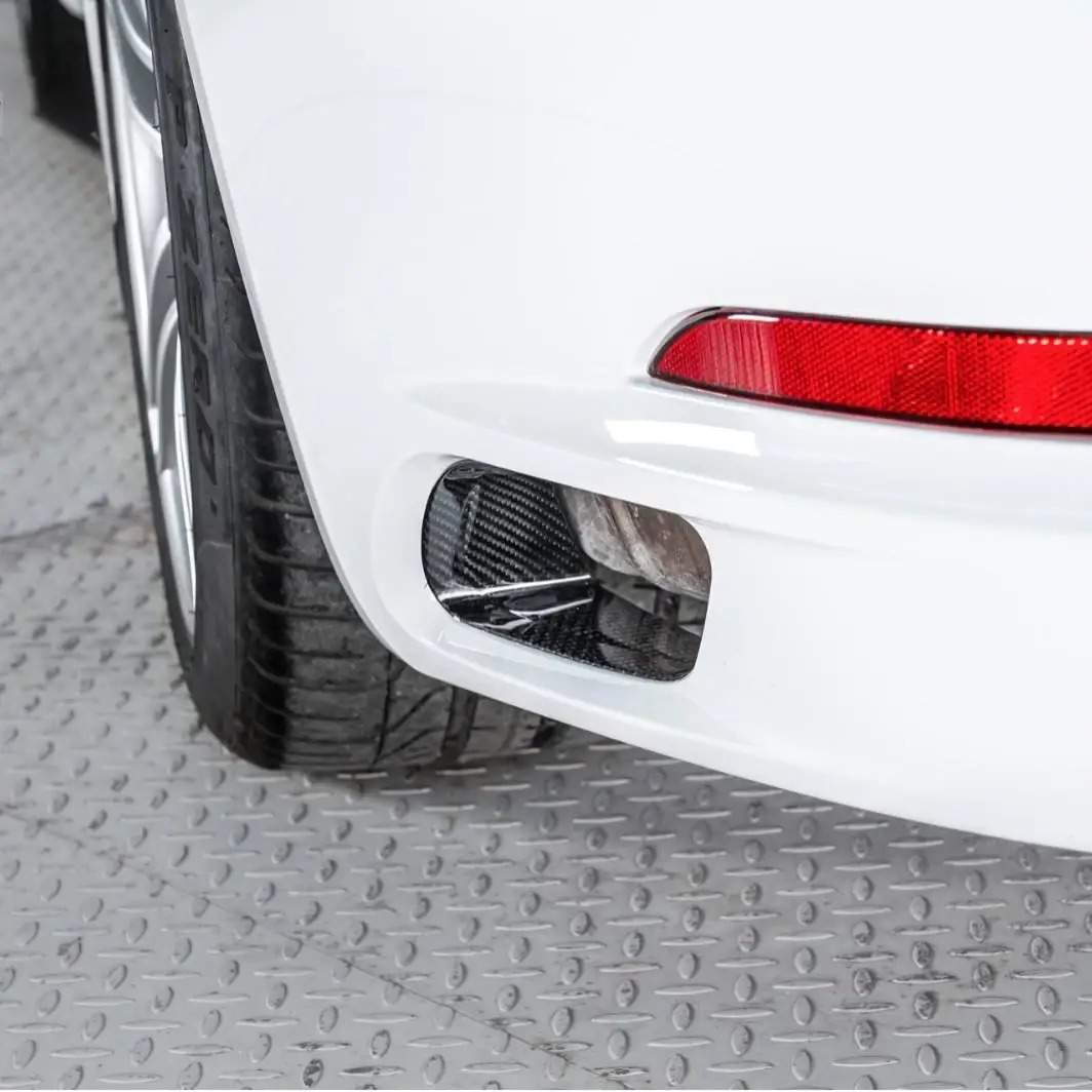 New Wet Carbon Fiber Rear Bumper Vent Diffuser for 911 991.2 2017-2019 OE Style Replacement Airflow Upgrade